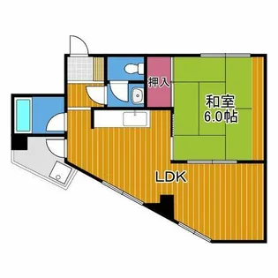 ファミティ弐番館【4階】の間取り