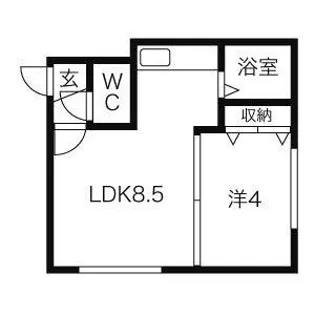 S-ing 2nd【205号室】の間取り