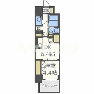 コンフォリア北堀江一丁目【2階】の間取り