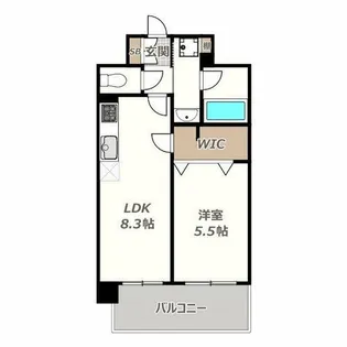 エステムプラザ阿倍野アイリード【304号室】の間取り