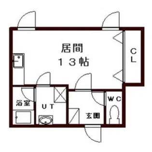 ペルドゥエープス藻岩【1階】の間取り