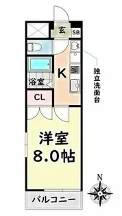 SUNNYBUILDⅡ青峰ハイツ【2階】の間取り