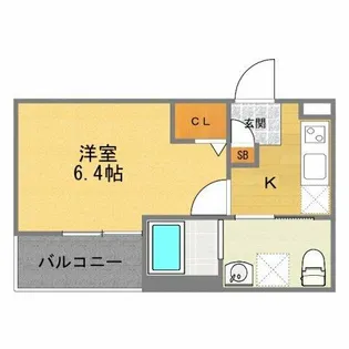 フルール【3階】の間取り