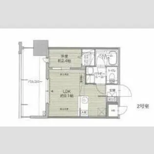 グランフォーレ博多ウォーターフロント【10階】の間取り