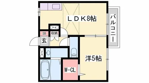 アーバンプラザ【I102号室】の間取り
