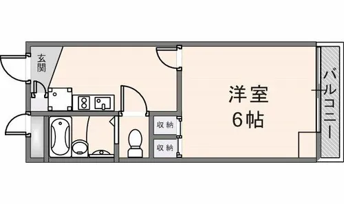 レオパレスラコルト【1階】の間取り