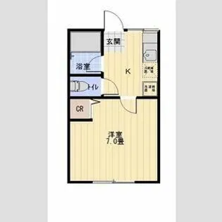 シティハイム エクセル【105号室】の間取り