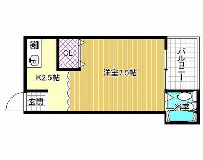野村学生マンション【2階】の間取り
