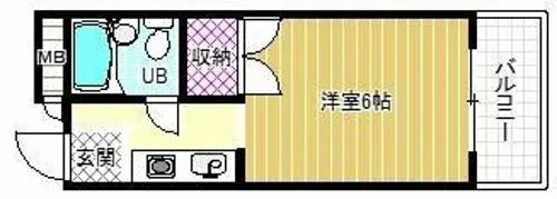 プチメゾン滝谷【1階】の間取り