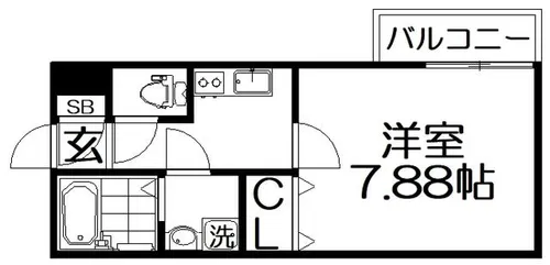フェアリーコテージ枚方なぎさ【101号室】の間取り