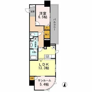 セントラルレジデンス【4階】の間取り