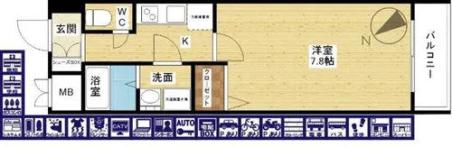 レジュールアッシュPREMIUM TWIN-Ⅰ【2階】の間取り