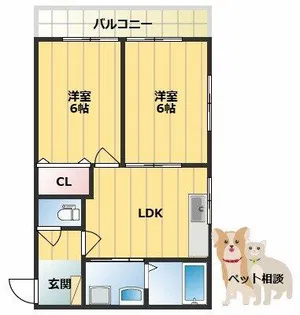 橋爪ビル【1階】の間取り