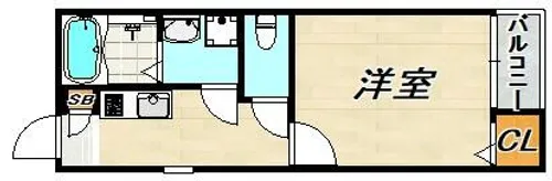 1Kの間取り画像