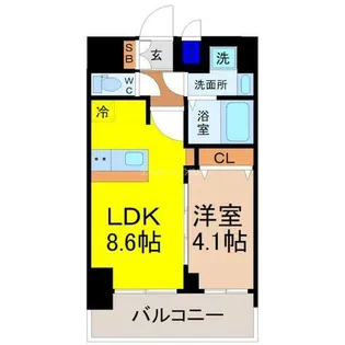 プレサンス桜山駅前アフォード【12階】の間取り