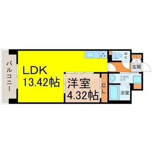 Primal千種luno【4階】の間取り