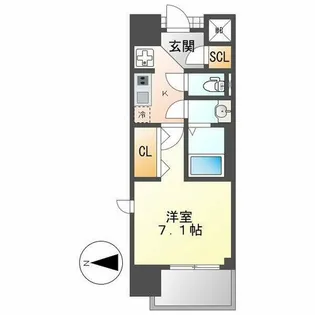 エステムコート名古屋栄プレシャス【12階】の間取り