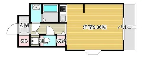 Doクレスト新大阪【7階】の間取り