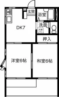 フォレスト林島【201号室】の間取り