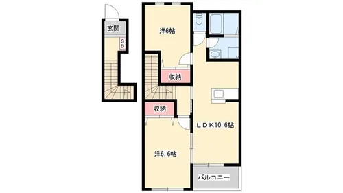 ファインシア【202号室】の間取り
