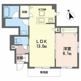 シャーメゾン土山西【1階】の間取り