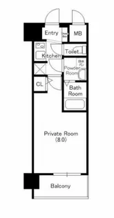 プロシード心斎橋東ヴァンターレ【4階】の間取り