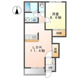グランシャリオ【103号室】の間取り