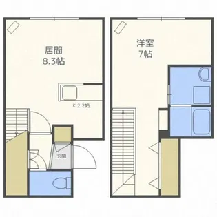 グランメール平岸1st【3階】の間取り