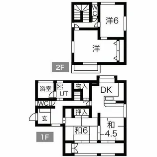 大阪府河内長野市荘園町【一戸建】の間取り