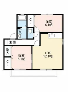 ブリエ21【201号室】の間取り