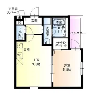 フジパレス大和田Ⅲ番館【1階】の間取り