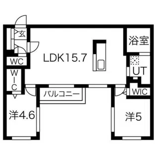 リベルタ澄川【4階】の間取り