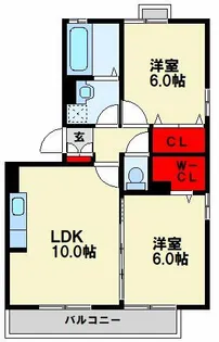 福岡県北九州市八幡西区東浜町【アパート】の間取り