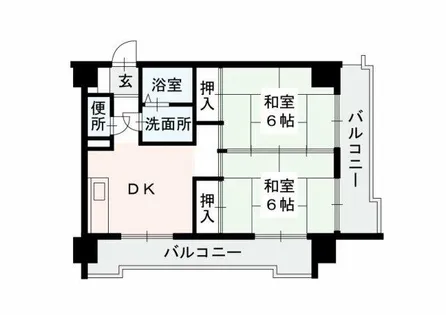 筑紫センタービル【603号室】の間取り