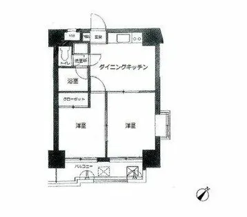 ロマネスクステーションプラザ博多【101号室】の間取り