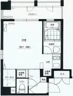 メルカパークコート【402号室】の間取り