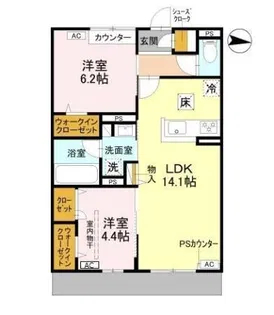 MAISON FIKA【1階】の間取り