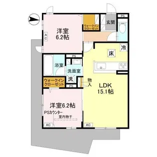 MAISON FIKA【2階】の間取り