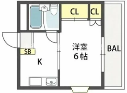 花園グレースマンション【2階】の間取り
