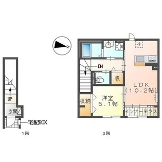 リファインド レジデンス【2階】の間取り
