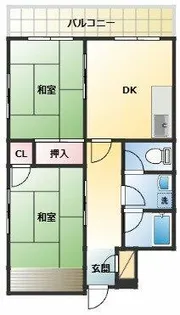 グランディール鹿島【2階】の間取り