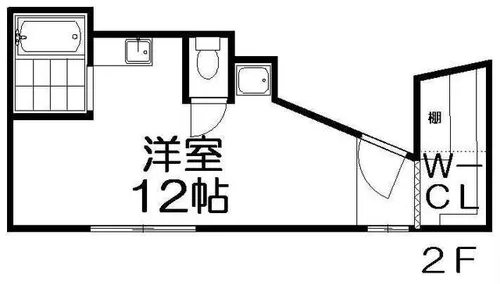 シャンローズ東香里Ⅱ【2階】の間取り