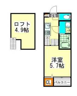 愛知県名古屋市千種区千種1丁目【アパート】の間取り