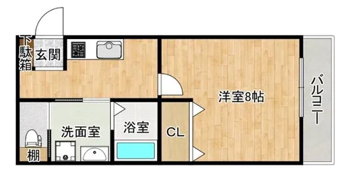 パークヒルズ新大阪will【2階】の間取り
