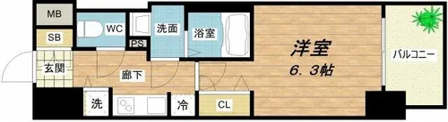 レオンコンフォート本町【2階】の間取り
