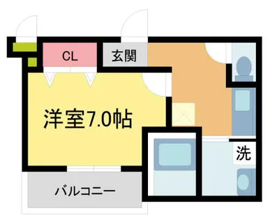 フジパレス甲子園口ノース【3階】の間取り