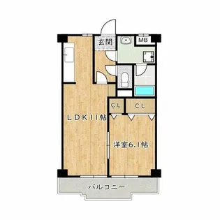 大阪府堺市中区土師町5丁【アパート】の間取り