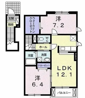 アライブK【2階】の間取り