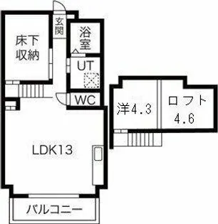 グランフォート新瑞橋【5階】の間取り