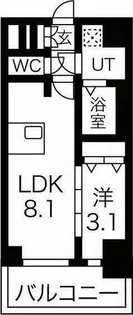 ファステート名古屋駅前ドリーム【4階】の間取り